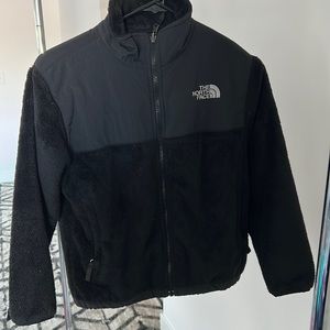 Fleece Black NorthFace Zipup YOUTH MEDIUM